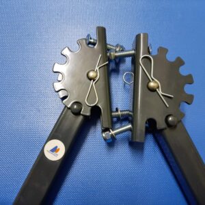 Transom wheels kt2 for seven positions in a polymer coating