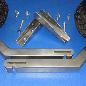 Trantsevyye kolesa dlya lodki pvkh legkos"yemnyye iz nezhaveyki kt1n