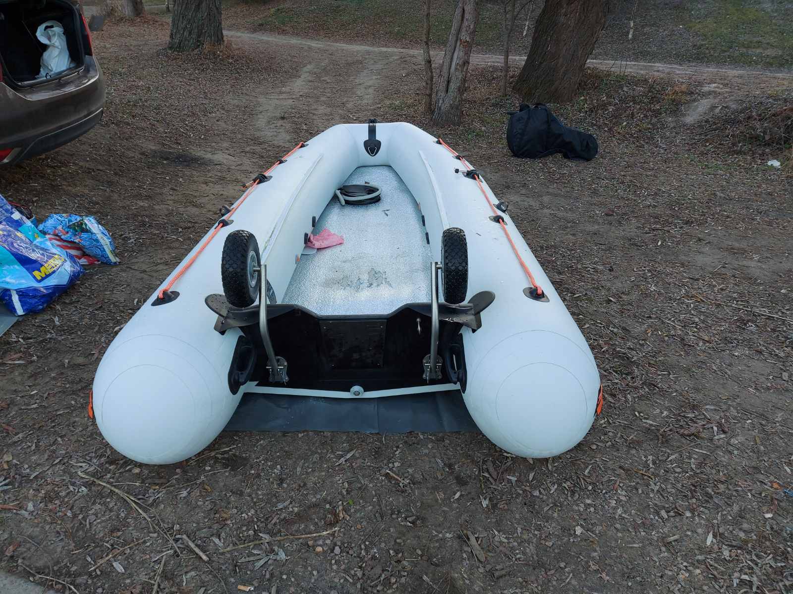 транцеві колеса для човна з інтерцептором КТ3НКІ посилені з нержавіючої сталі blank