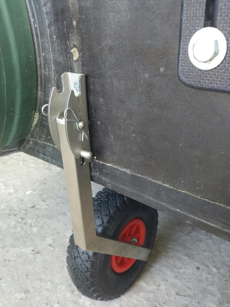 Automatic transom wheels made of stainless steel KT3N