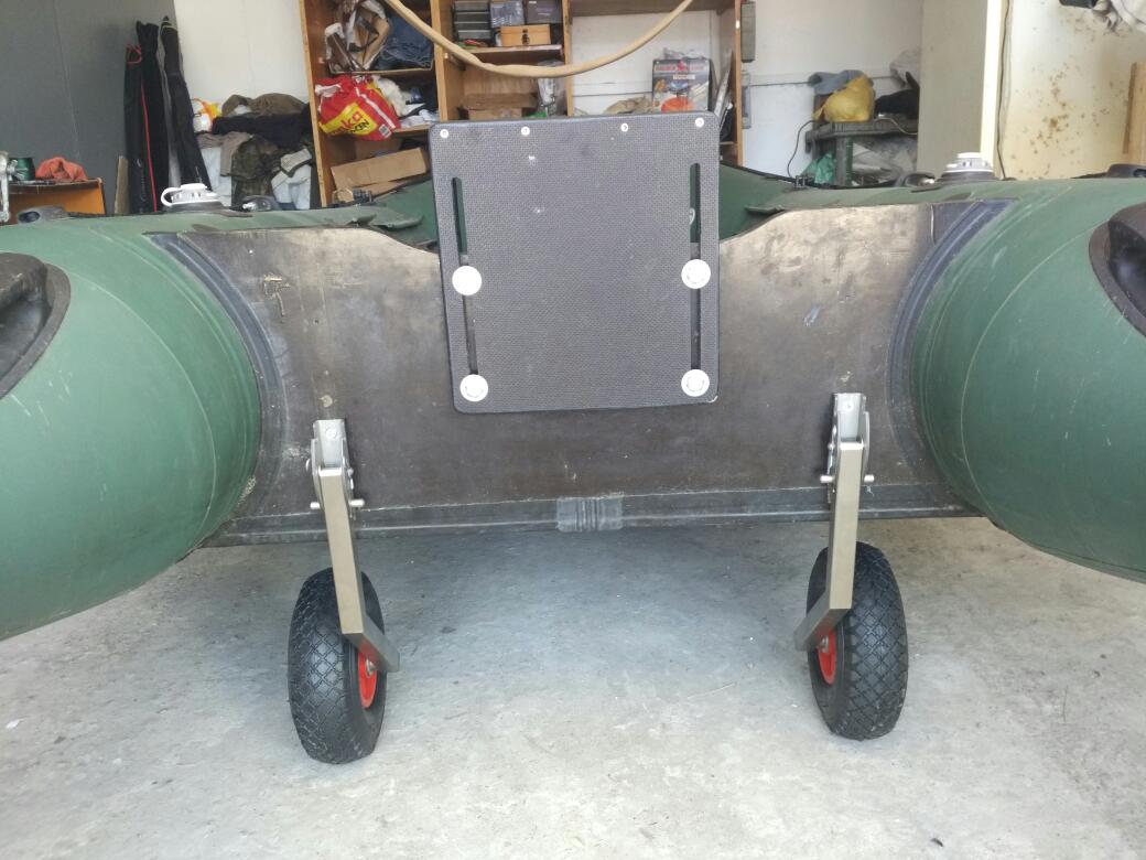 Automatic transom wheels made of stainless steel KT3N