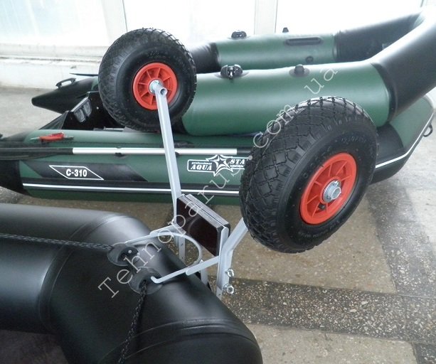 transom wheels for inflatable boats