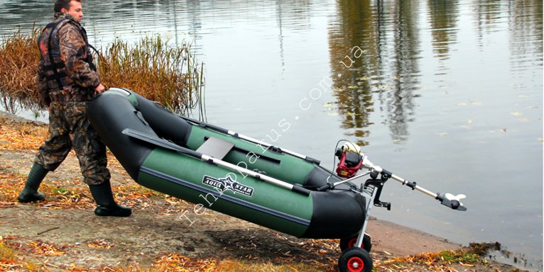 транцевые колеса для гребной лодки на накладном транце технопарус
