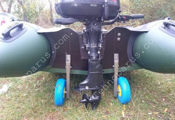 ТРАНЦЕВЫЕ КОЛЕСА трансформеры от ТЕХНОПАРУС на лодке клиента