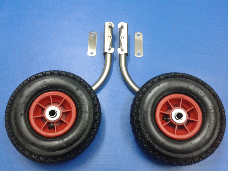 Kolesa trantsevyye KT10NK dlya pvkh lodki na tranets, bystros"yemnyye