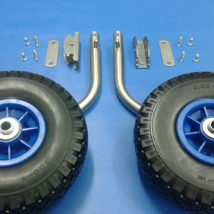 Trantsevyye kolesa KT3NK na naduvnuyu lodku pvkh , kolesa avtomat nerzhaveyka