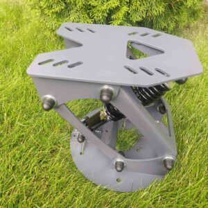 Shock-absorbing pedestal for boat or marine vessel seats