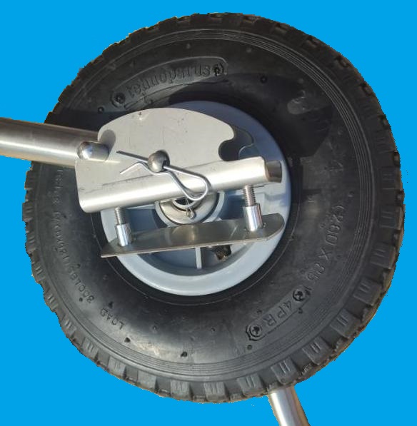 transom wheels for a boat with a spoiler kt3nki